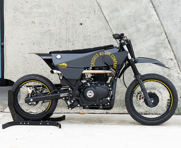 SuperScram by Crooked Motorcycles - Royal Enfield Scram 411 Custom