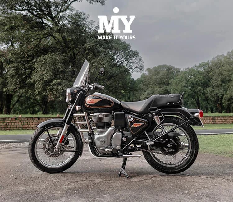 Make It Yours Bullet 350 – Standard Black Royal Enfield Bullet 350 Bike – Make It Yours