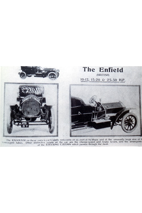 1906 Enfield car advert.