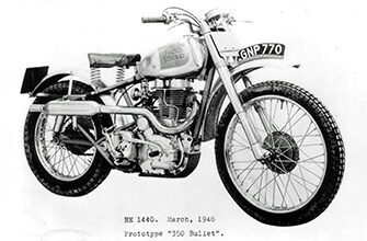 1948, March, GNP 770 350cc Bullet prototype.