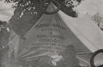 Tent, evening in the southern part of Normandy.