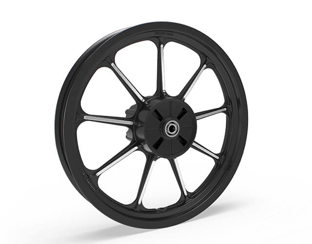 Black Rear Alloy Wheel-Dual