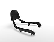 Black Passenger Backrest Mounts