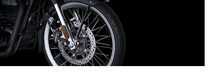 Edge-laced Alloy Spoke Wheels and Whitewall Tubeless Tyres