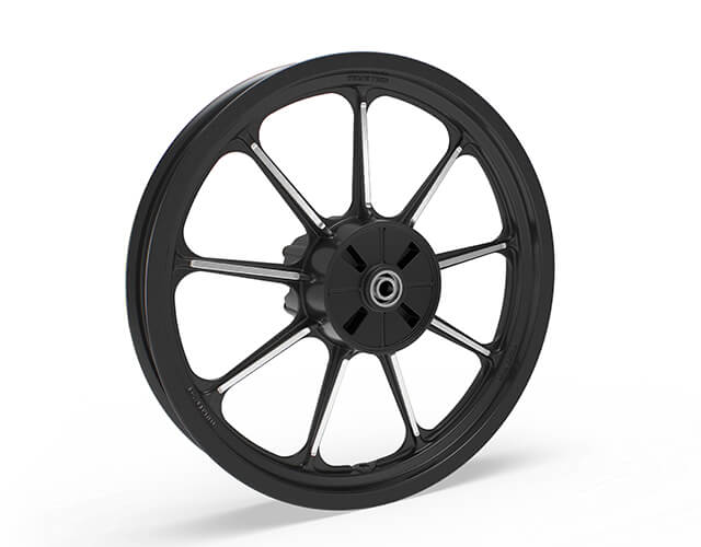 Black Rear Alloy Wheel-Single