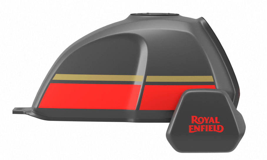 Royal Enfield Scram 411 Blazing Black Fuel Tank