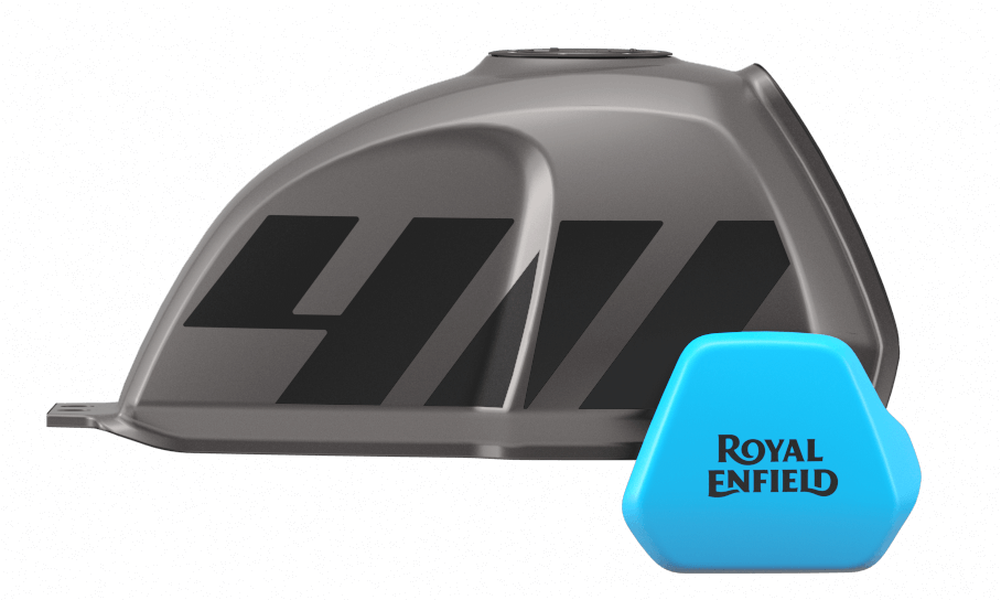 Royal Enfield Scram 411 Graphite Blue Fuel Tank