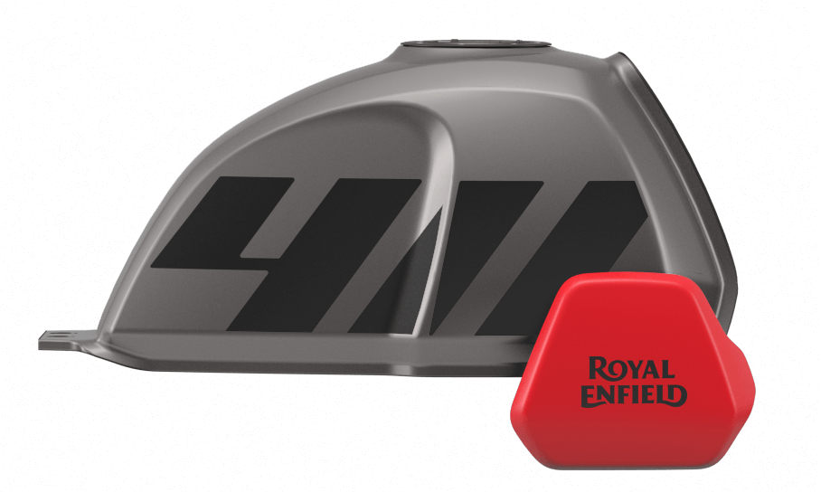 Royal Enfield Scram 411 Graphite Red Fuel Tank