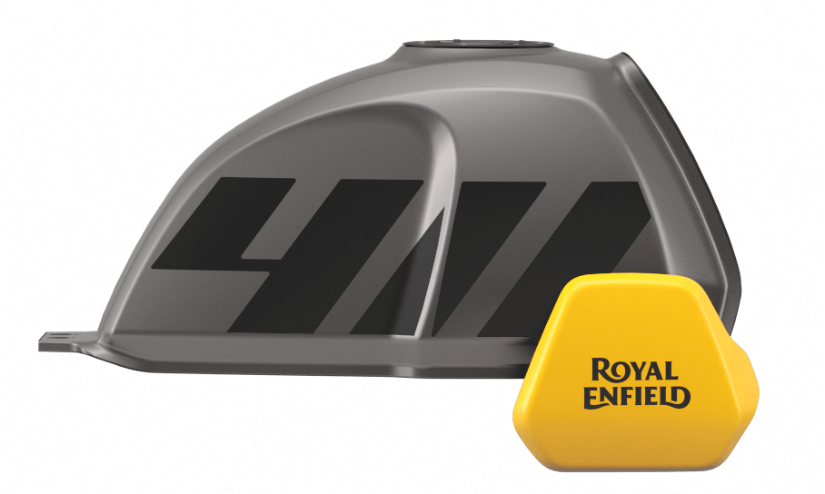 Royal Enfield Scram 411 Graphite Yellow Fuel Tank