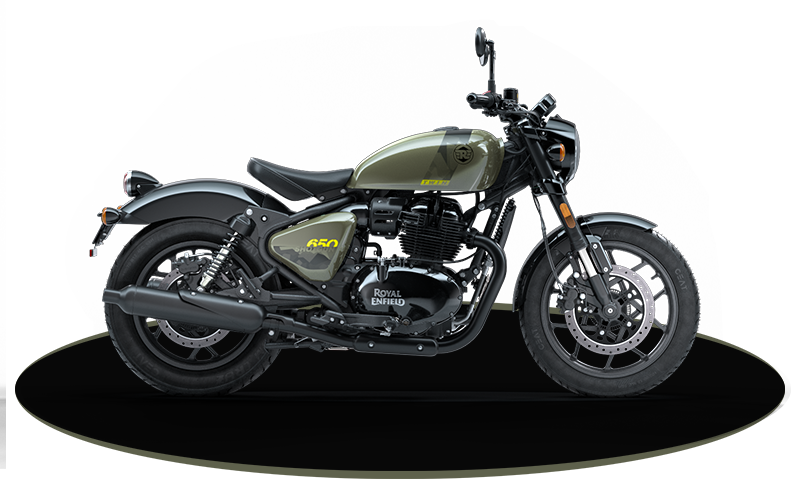 Royal Enfield Shotgun 650 Percer Verte Couleur