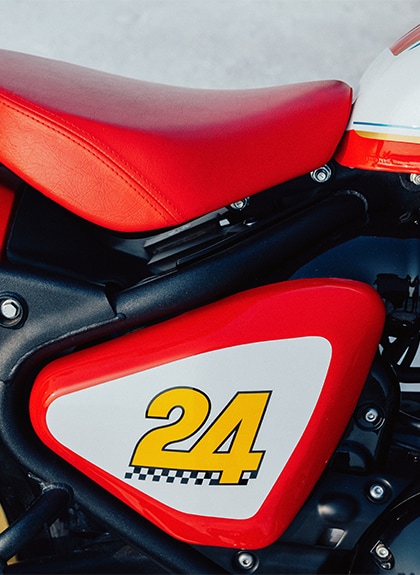 Large, race-style “24” on side panels to mark our OG collaboration with ICON Motosports in 2024